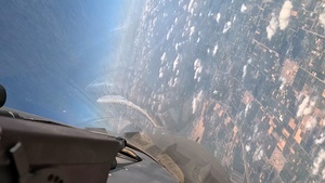 BRIGHT STAR 25 USAF cockpit simulated air-to-air encounter