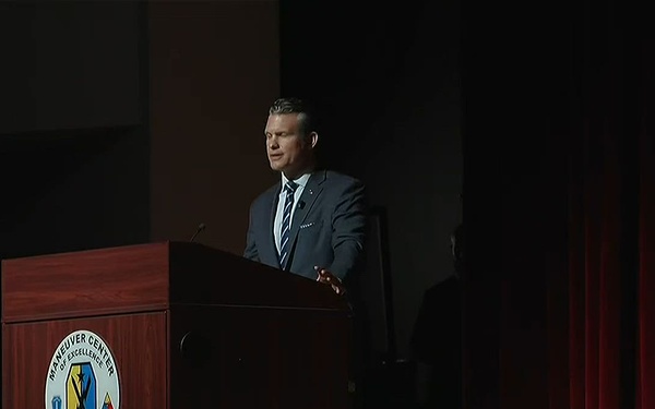 Hegseth Speaks at Officer Candidate School Graduation