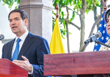 Secretary Rubio participates in a joint press availability with Ecuadorian Foreign Minister Gabriela Sommerfeld