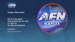 AFN Naples Social Media Excerpt - Trivia Night at EatTF