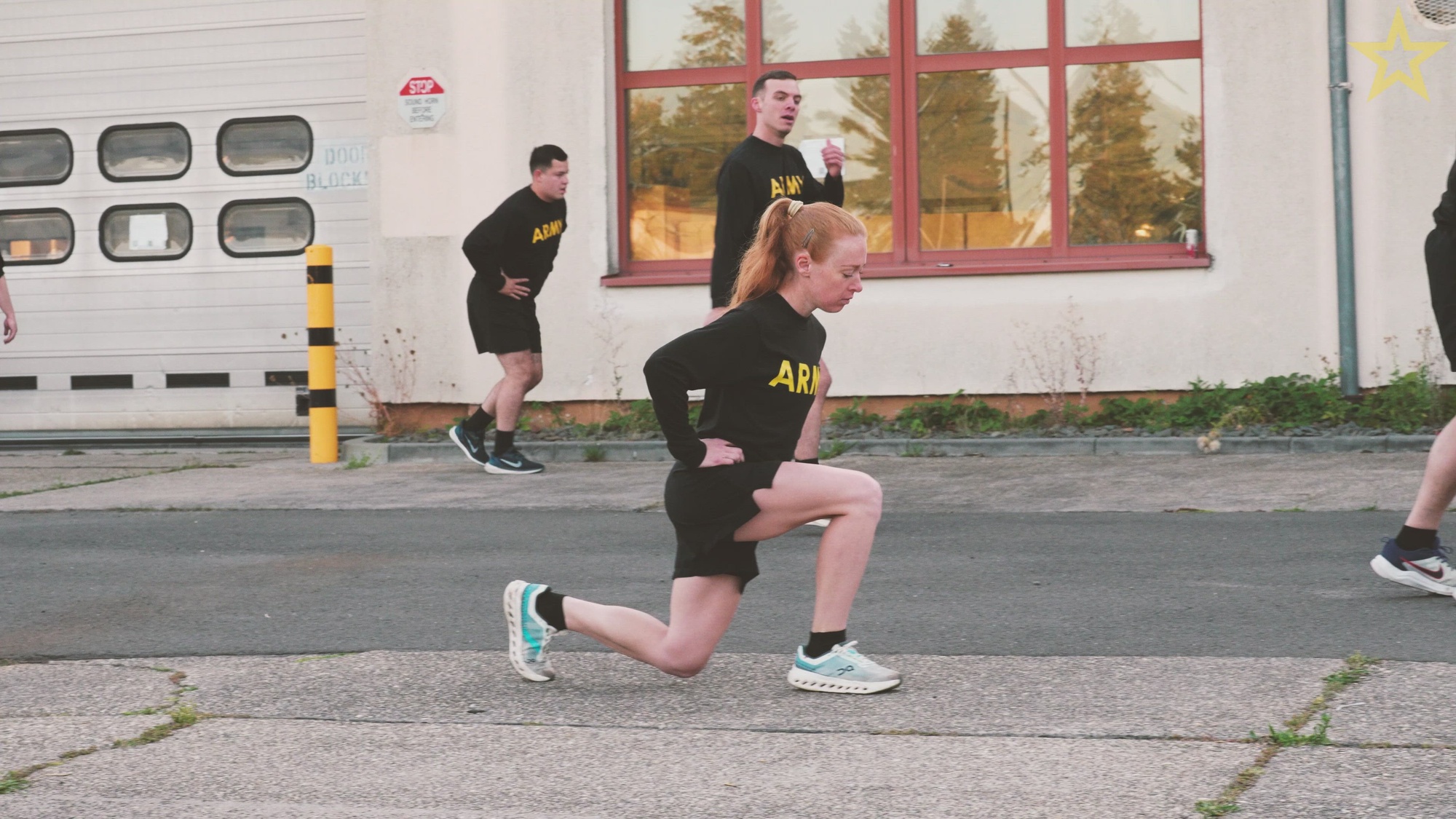U.S. Army air defenders with 10th Army Air and Missile Defense Command conduct physical training Aug 25, 2025, on Sembach Kaserne, Germany. 10th AAMDC conducts battery PT every Monday in order to promote unit readiness and boost morale. (U.S. Army video by Pfc. Luis Jimenez)