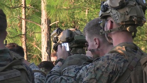 Marines with Advanced Infantry Training Company perform a combined arms live fire range (B-Roll)