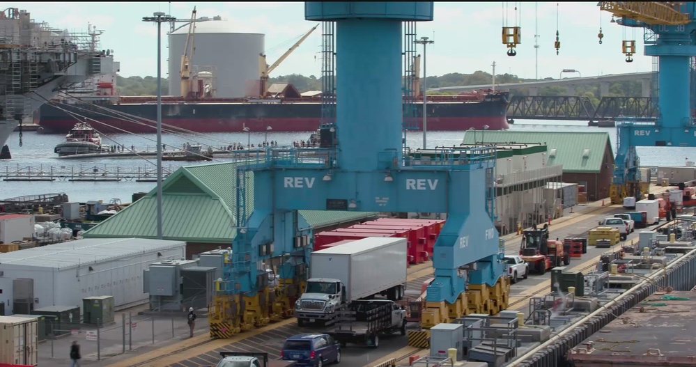 USS New Hampshire (SSN 778) Arrival Timelapse - Sept. 3, 2025