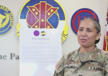 Col. Karamath Message for Suicide Awareness Month