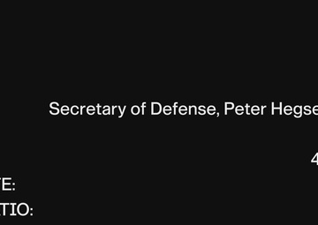 Secretary of Defense, Peter Hegseth Visit EPK