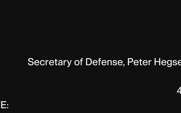 Secretary of Defense, Peter Hegseth Visit EPK