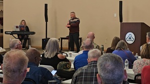 Guest speaker gives presentation during 2025 RAD prayer breakfast at Fort McCoy, Part 2