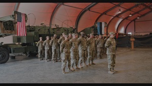 Inactivation Ceremony for B Battery, 1-14th Field Artillery Regiment in Estonia