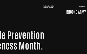 Suicide Prevention Awareness Month