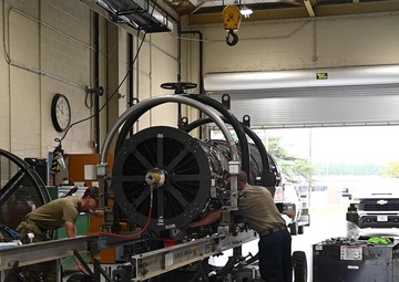 169th Maintenance Squadron conducts engine test