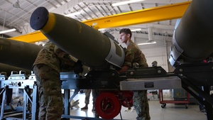 B-Roll: 509 MUNS builds JDAMs for maritime strike in High North