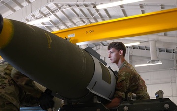 B-Roll: 509 MUNS builds JDAMs for maritime strike in High North