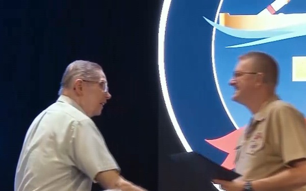 Vice Adm. Wolfe Awards FBM Service Pins to Strategic Weapons Facility Pacific Employees