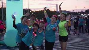 Neon Night Run 2025, Iwakuni, Japan