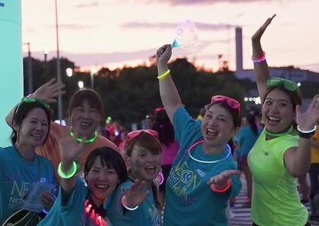 Neon Night Run 2025, Iwakuni, Japan