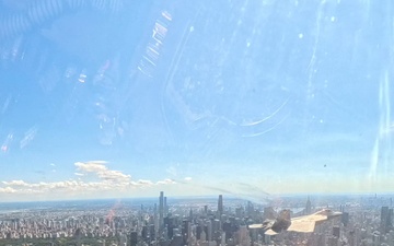 F-22 Raptor Demonstration Team soars over New York City