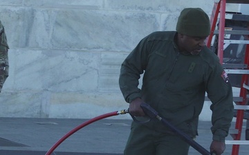 JTF- D.C. Team Cleaning Parts of the Washington Monument