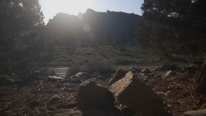 V35 and V11 Marines conduct lead climbing during Assault Climbers Course