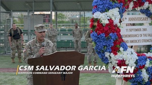 Humphreys BOSS Commemorates 9/11 with Ruck March.