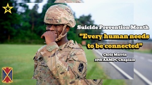 Suicide Prevention Month 2025: 10AAMDC Chaplain