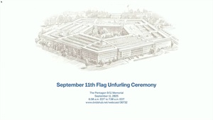 9/11 Flag Unfurling Ceremony