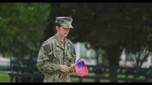 Midshipmen Pay Tribute to 9/11.