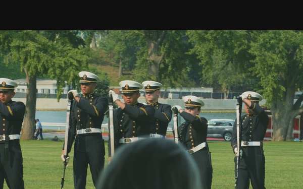 The Yard in Step: Midshipman Take Part in Formal Parade