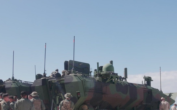 U.S. Marines with 1st MARDIV conduct amphibious combat vehicle pre-deployment surf operations