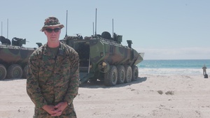 U.S. Marines with 1st MARDIV conduct amphibious combat vehicle pre-deployment surf operations