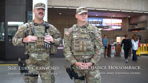 Louisiana National Guard Soldier speak about their time supporting Joint Task Force - District of Columbia’s mission