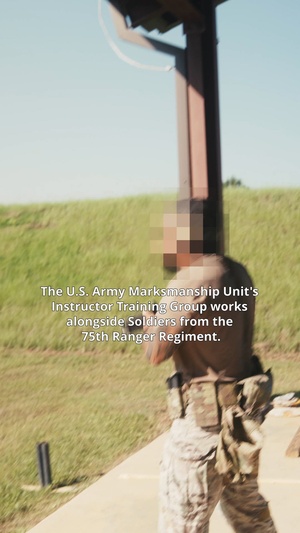 U.S. Army Rangers refine skills in short-range marksmanship training