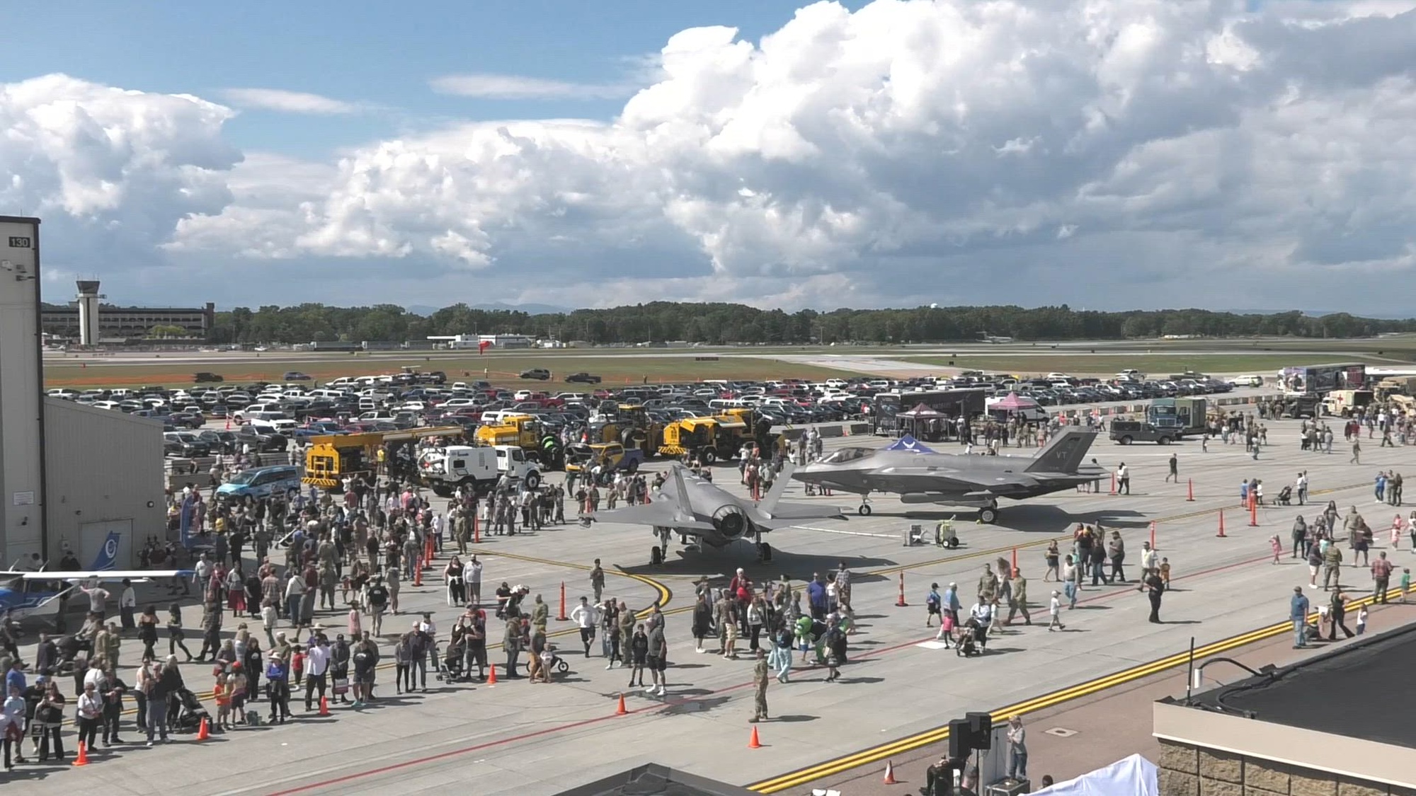 Video of more than 6,000 visitors attending the 158th Fighter Wing Open House in South Burlington, Vt., Sept. 7, 2025. The event gave the community an opportunity to explore aircraft and vehicles on static display and to meet the Airmen of the Vermont Air National Guard.
