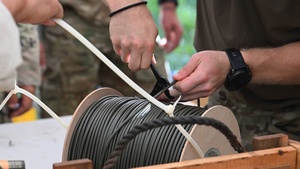 U.S. Soldiers conduct demolition training at Sage Eagle 25-4