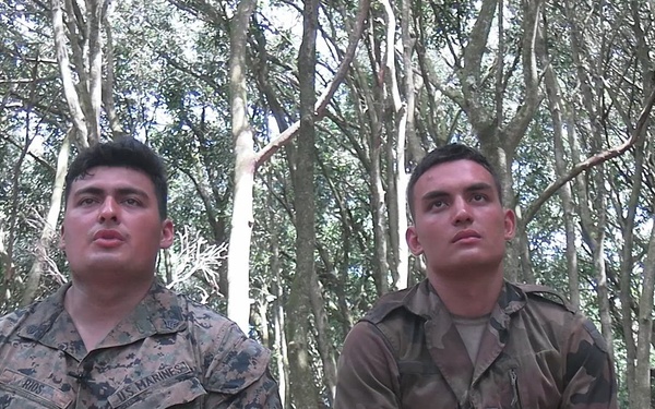 Exercise DELAYEN: Sgt. Benigno Rios &amp; French Armed Forces soldier Interview Package