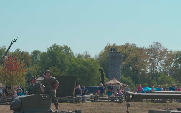 World War II Tank demonstration at Army Expo