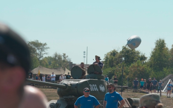 World War II Tank demonstration at Army Expo