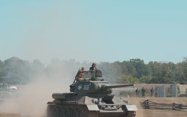 World War II Tank demonstration at Army Expo