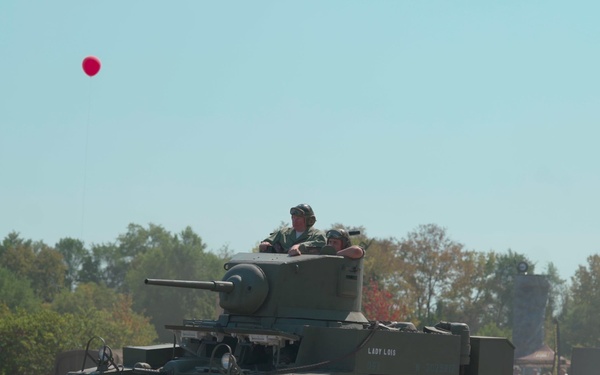 World War II Tank demonstration at Army Expo