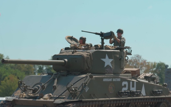 World War II Tank demonstration at Army Expo
