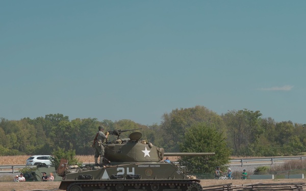 World War II Tank demonstration at Army Expo