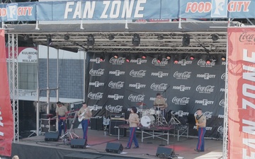U.S. Marines visit the Bristol Motor Speedway