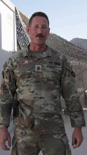 DFAC tour with Sgt. 1st Class McCory