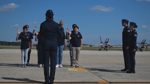 U.S. Air Force Thunderbirds perform at the 2025 Joint Base Andrews Air Show