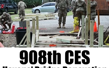 908th CES completes restoration of Maxwell Air Force Base's Havens' Bridge
