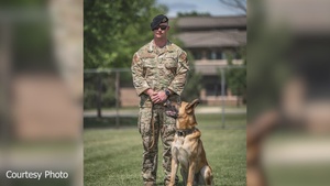 Military working dog handler turns setback into strength