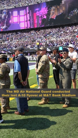 Maryland National Guard Conducts Last A-10 Flyover