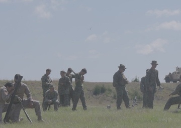 UNITAS 2025: (B-Roll) US Marines Conduct Machine Gun and Mortars Range with Spanish Marines