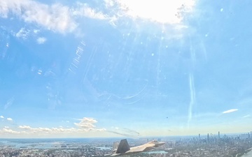 F-22 New York City Flyover: Manhattan, Central Park, and the Statue of Liberty