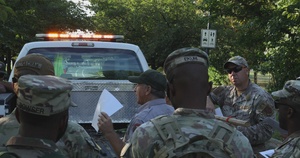 D.C. National Guard works with National Parks Service, Arborist Matthew Morrison at Hains Point