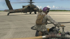 U.S. Marines, Sailors refuel JGSDF AH-64 Apaches during Resolute Dragon 25